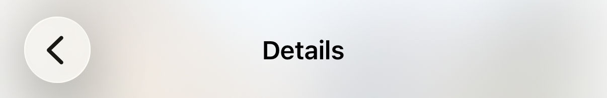 Header blur effect systemChromeMaterialLight